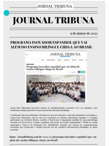 Bachillerato España noticia publicado en Journal Tribuna de Brasil